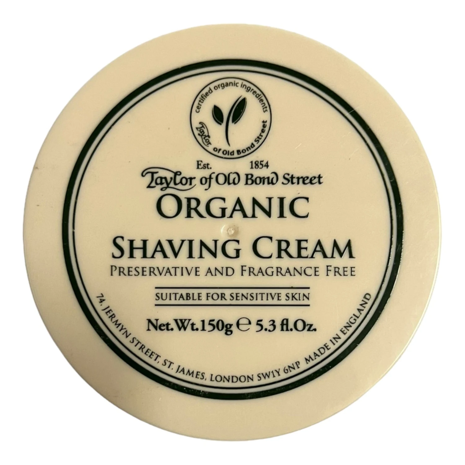 Organic Shaving Cream Bowl 150g 2 Organic Shaving Cream Bowl 150g