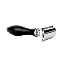 Parker 111B Black Resin Handle Safety Razor -Razor Shop 111b parker1 1