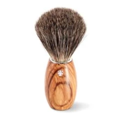 DOVO Olive Wood Handle Pure Badger Hair Shaving Brush. 8 DOVO Olive Wood Handle Pure Badger Hair Shaving Brush. -Razor Shop 33001021 DOVO Shaving Brush Olive wood 1