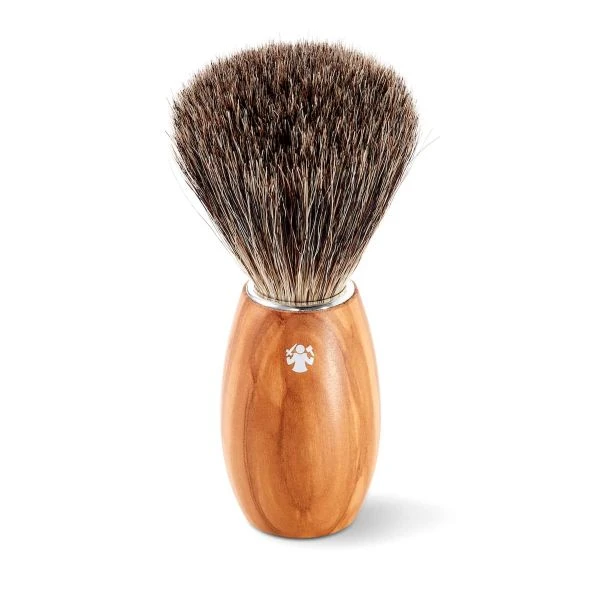 DOVO Olive Wood Handle Pure Badger Hair Shaving Brush. 4 DOVO Olive Wood Handle Pure Badger Hair Shaving Brush. - Image 2
