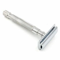 Parker 64S Stainless Steel Handle Safety Razor With Closed Comb Head -Razor Shop 64s parker1