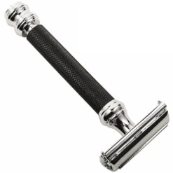 PARKER 76R Black & Chrome Handle Safety Razor -Razor Shop 76r parker