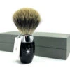MUHLE Kosmo Fine Badger Brush. High-grade Black Resin Handle