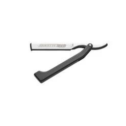 DOVO Shavette Straight Razor Black Plastic Handle