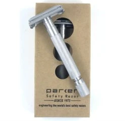 Parker 74R Safety Razor, Satin Chrome -Razor Shop IMG 3283