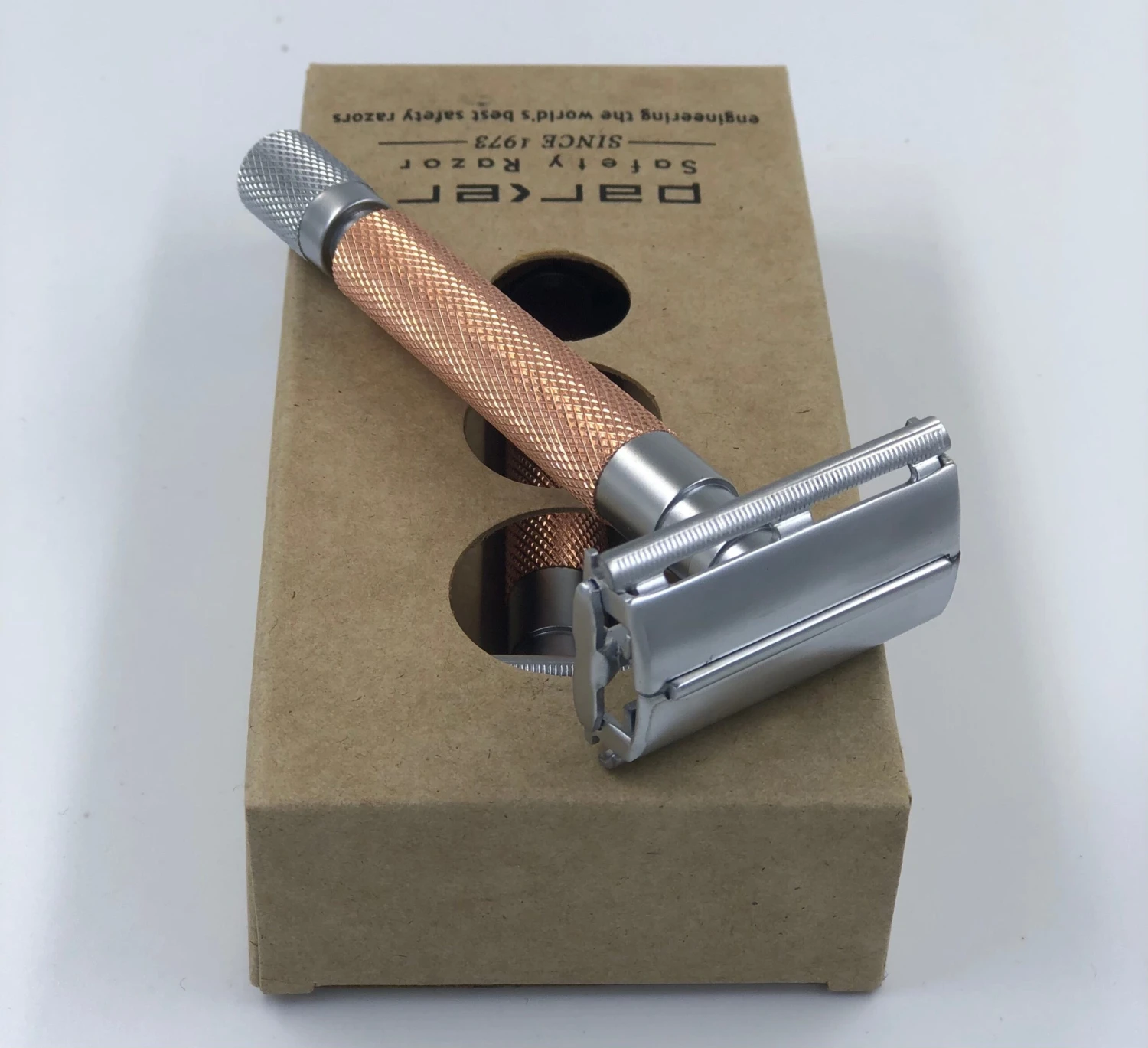 Parker 74R Safety Razor, Rose Gold 6 Parker 74R Safety Razor, Rose Gold - Image 4