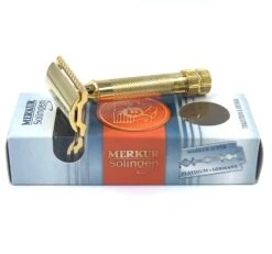 MERKUR HD Safety Razor 34G, Gold Plated -Razor Shop IMG 3419
