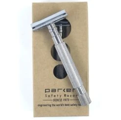 Parker 64S Stainless Steel Handle Safety Razor With Closed Comb Head -Razor Shop IMG 3495