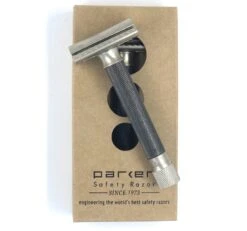 Parker Variant Adjustable Safety Razor, Graphite Coloured Handle 13 Parker Variant Adjustable Safety Razor, Graphite Coloured Handle -Razor Shop IMG 3535