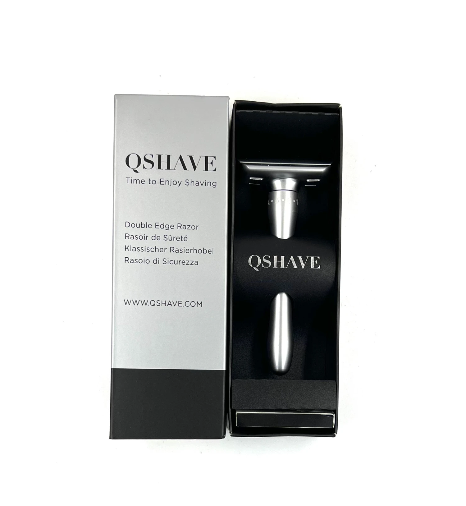 New QShave Luxurious Adjustable Safety Razor & 5 Blades 5 New QShave Luxurious Adjustable Safety Razor & 5 Blades - Image 3