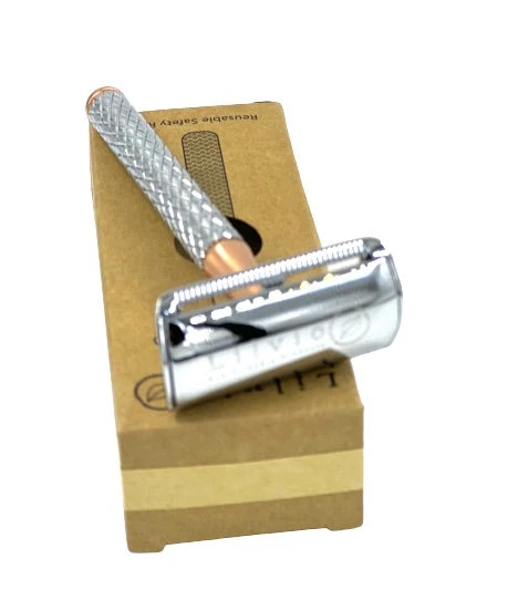 Lilvio Safety Razor, Rose Gold & Silver PLUS 50 Lilvio Blades 5 Lilvio Safety Razor, Rose Gold & Silver PLUS 50 Lilvio Blades - Image 3