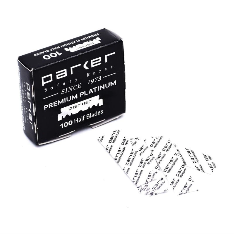 Parker Single Edge Premium Platinum Half Blades 100 Pack 3 Parker Single Edge Premium Platinum Half Blades 100 Pack