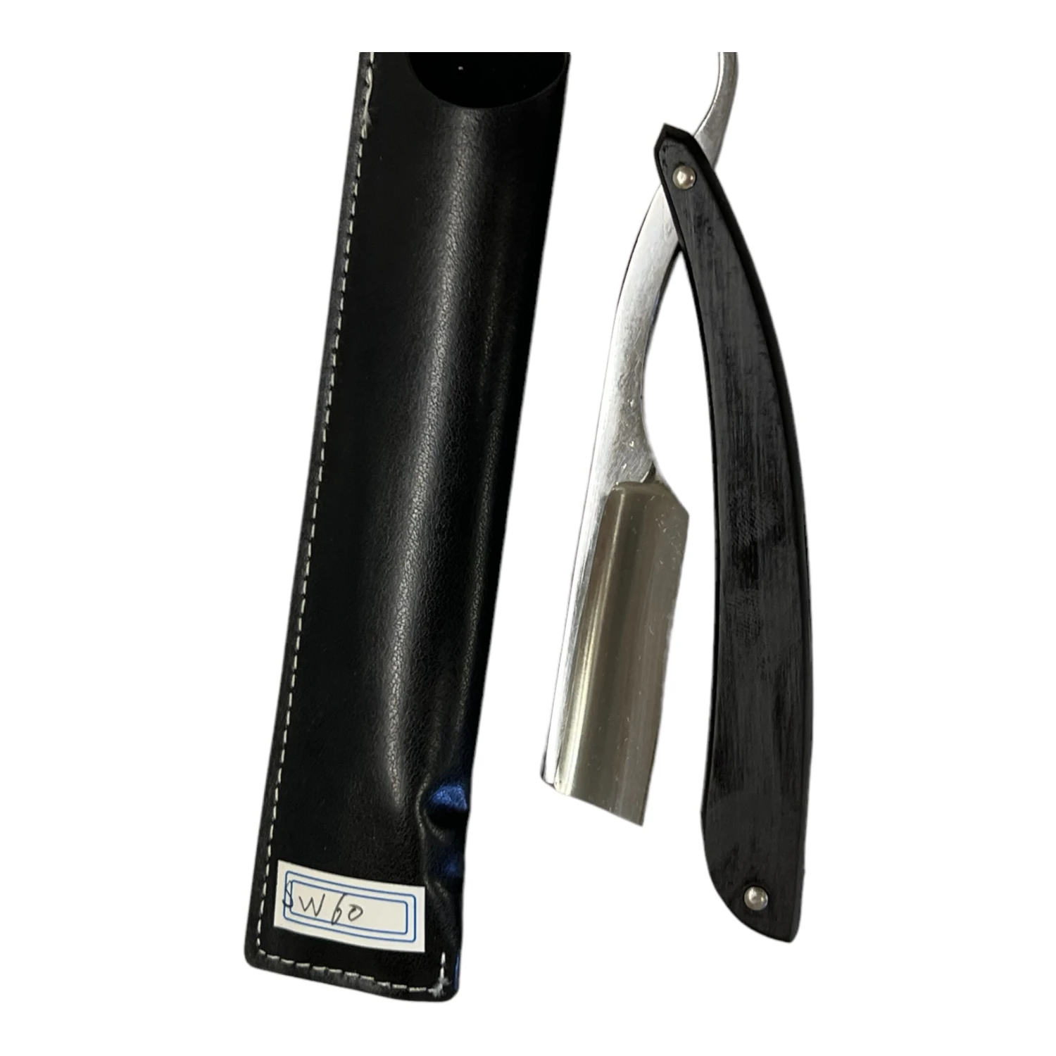 Gold Dollar W60 Straight Razor, Ebony Wood Handle 4 Gold Dollar W60 Straight Razor, Ebony Wood Handle - Image 2