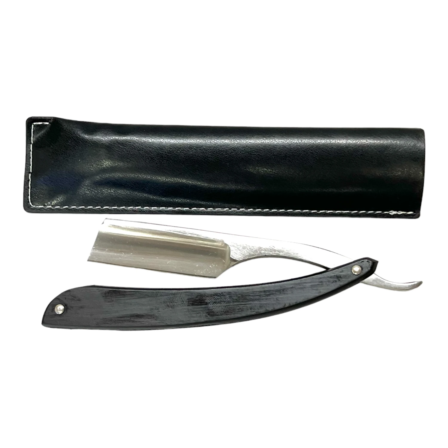 Gold Dollar W60 Straight Razor, Ebony Wood Handle 3 Gold Dollar W60 Straight Razor, Ebony Wood Handle