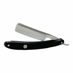 Gold Dollar SW66 Round Point Straight Razor 6/8” With Ebony Wood Wide Handle. -Razor Shop PhotoRoom 011 20220920 131923