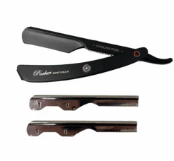 Parker PTABK Adjustable Stainless Black Handle Straight Barber Razor 9 Parker PTABK Adjustable Stainless Black Handle Straight Barber Razor -Razor Shop PhotoRoom 032 20221019 140604