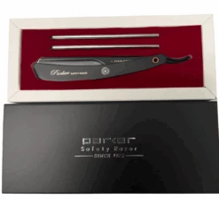 Parker PTABK Adjustable Stainless Black Handle Straight Barber Razor 10 Parker PTABK Adjustable Stainless Black Handle Straight Barber Razor -Razor Shop PhotoRoom 033 20221019 140604