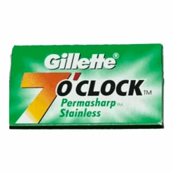 Gillette® Gillette 7 O'Clock Permasharp Stainless DE Blade, Pack Of 10 Blades