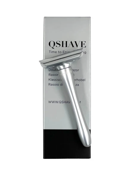 New QShave Luxurious Adjustable Safety Razor & 5 Blades 3 New QShave Luxurious Adjustable Safety Razor & 5 Blades