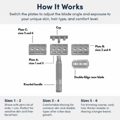 Rockwell 6S Razor: Matte Grey -Razor Shop Rockwell Safety Razors Australia 10