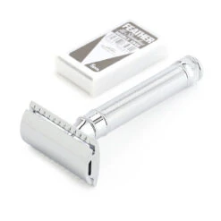 Edwin Jagger Barley Chrome Double Edge Safety Razor -Razor Shop eg barley2