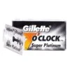 Gillette's 7 O'Clock Platinum DE Blades, 5 Blade Pack -Razor Shop gillette7oclocksuperplatinum