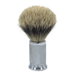 FS Pure Badger Shaving Brush, Chrome Handle