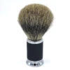 FS Pure Badger Shaving Brush, Black And Chrome Handle
