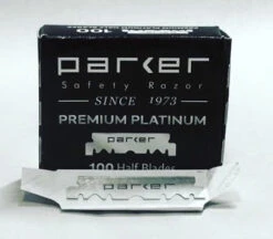 Parker Single Edge Premium Platinum Half Blades 100 Pack 8 Parker Single Edge Premium Platinum Half Blades 100 Pack -Razor Shop half blades 2
