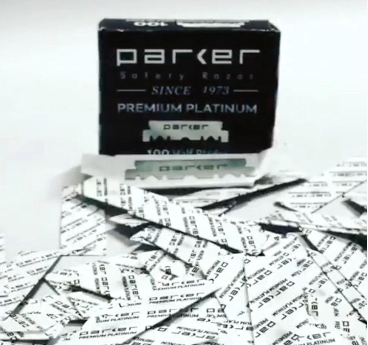 Parker Single Edge Premium Platinum Half Blades 100 Pack 6 Parker Single Edge Premium Platinum Half Blades 100 Pack - Image 4