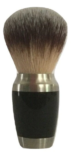 Grumpy Rhino Synthetic Bristle Shaving Brush, Black And Chrome