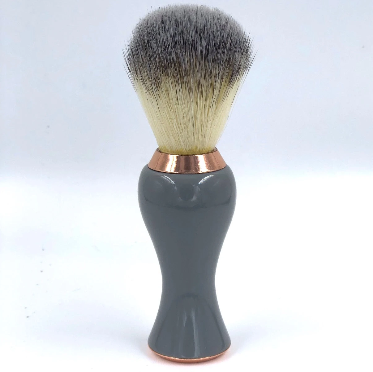 Parker Grey & Rose Gold Synthetic Bristle Shaving Brush 4 Parker Grey & Rose Gold Synthetic Bristle Shaving Brush - Image 2