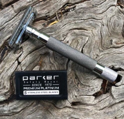 Parker 56R Safety Razor, Graphite 12 Parker 56R Safety Razor, Graphite -Razor Shop img 9107 1