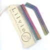 Lilvio Reusable Stainless Steel Straws - Set Of 8- Rainbow -Razor Shop lilvio straws