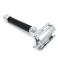 PARKER 76R Black & Chrome Handle Safety Razor -Razor Shop parker 76r