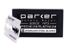 Parker Double Edge Safety Razor Blades - 5 DE Blade Pack 5 Parker Double Edge Safety Razor Blades - 5 DE Blade Pack -Razor Shop parker blades 1