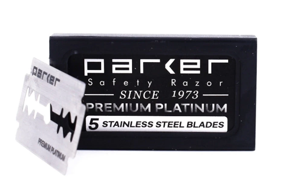 Parker Double Edge Safety Razor Blades - 5 DE Blade Pack 4 Parker Double Edge Safety Razor Blades - 5 DE Blade Pack - Image 2