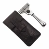 Parker TM-3 Travel Mach 3 Razor & Leather Case - Compact Size
