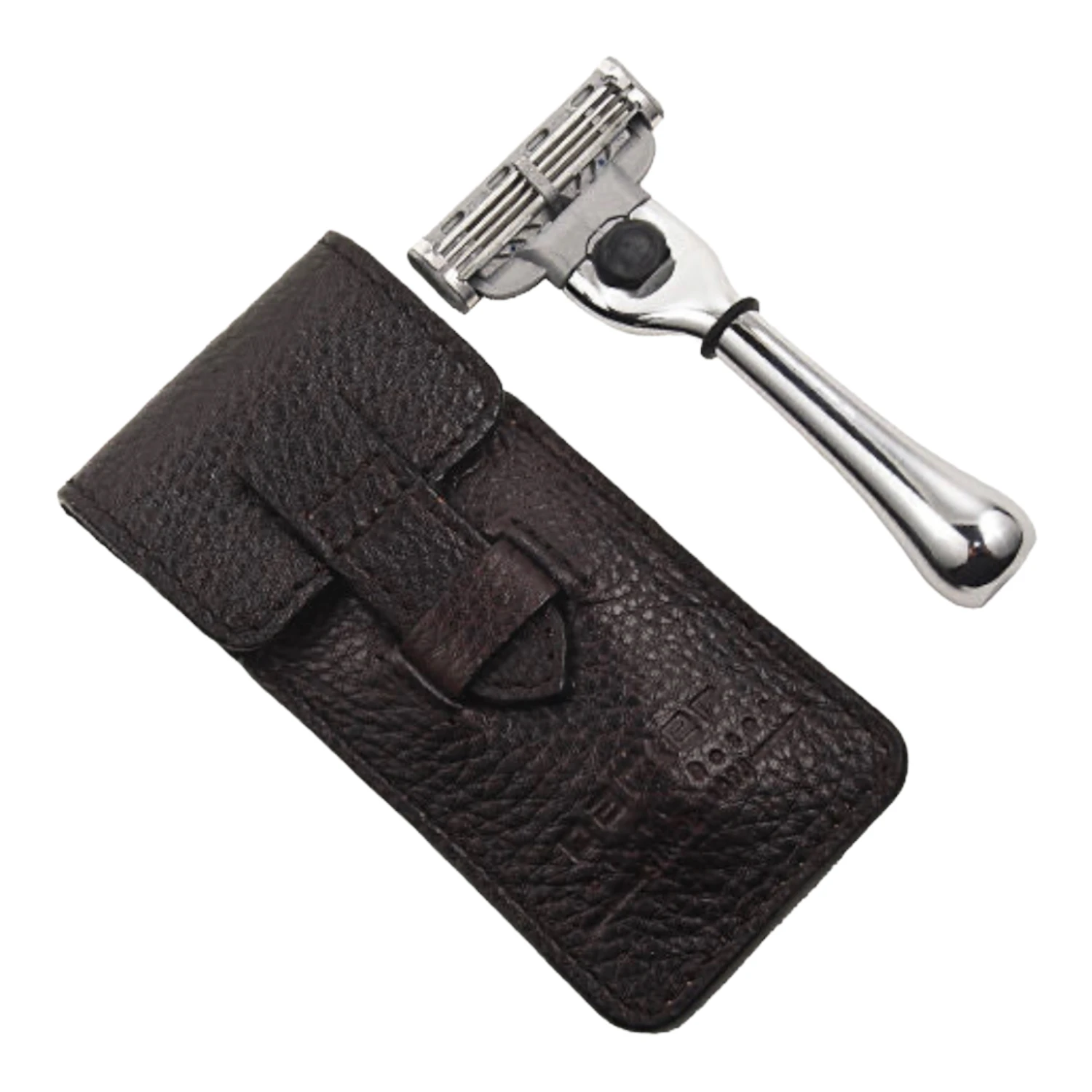 Parker TM-3 Travel Mach 3 Razor & Leather Case - Compact Size 3 Parker TM-3 Travel Mach 3 Razor & Leather Case - Compact Size