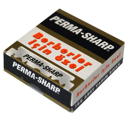 Gillette Perma-Sharp Single Edge Razor Blades 100 Blade Pack 3 Gillette Perma-Sharp Single Edge Razor Blades 100 Blade Pack
