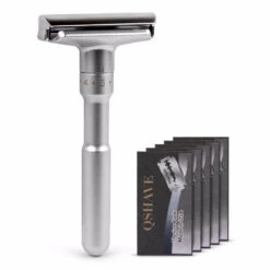 QShave Adjustable Safety Razor, Shaving Mild To Aggressive 1-6 Settings -Razor Shop qshave4