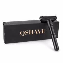 QShave Luxurious BLACK Adjustable Safety Razor And 5 Blades 13 QShave Luxurious BLACK Adjustable Safety Razor And 5 Blades -Razor Shop qshave black5