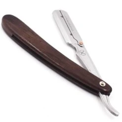 Parker SRDW Dark Sheesham Wood Clip Type Shavette Barber Razor