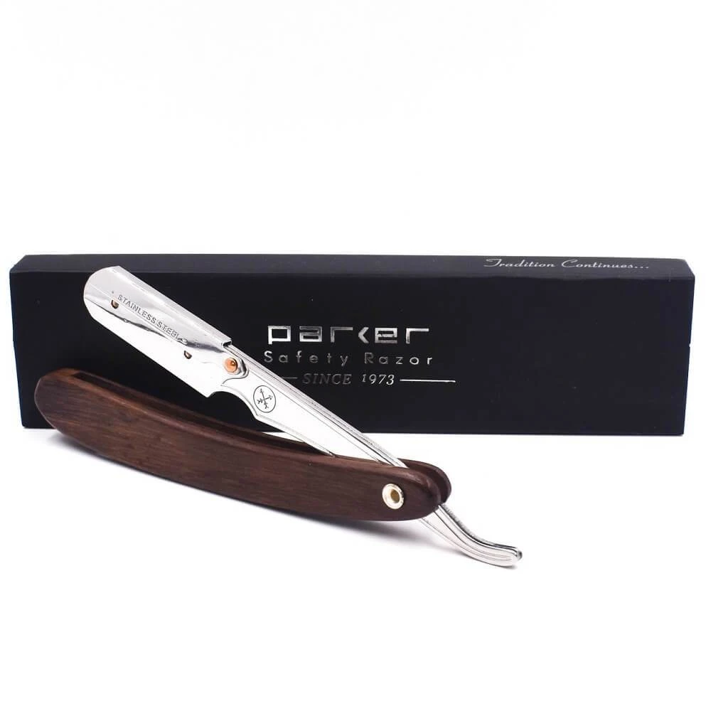 Parker SRDW Dark Sheesham Wood Clip Type Shavette Barber Razor 6 Parker SRDW Dark Sheesham Wood Clip Type Shavette Barber Razor - Image 4
