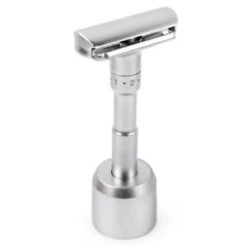 QShave Adjustable Safety Razor, Shaving Mild To Aggressive 1-6 Settings -Razor Shop stand 1 qshave 1