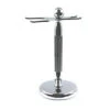 Frank Shaving Chrome Lined Razor & Brush Stand #35 -Razor Shop stand 35