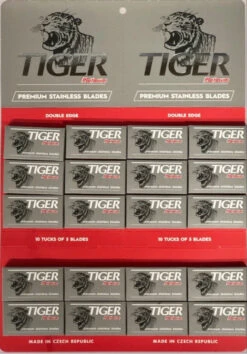 Tiger Premium Double Edge Razor Blades, 100 Blade Pack