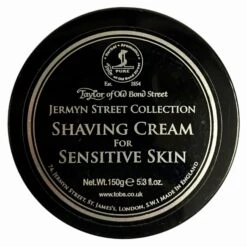 Taylor Of Old Bond Street , Jermyn Street Collection, 150g Shaving Cream For Sensitive Skin.