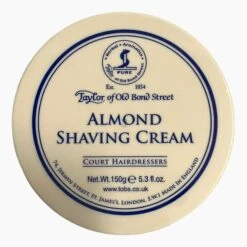 Taylor Of Old Bond Street Almond Shaving Cream - 150g Bowl