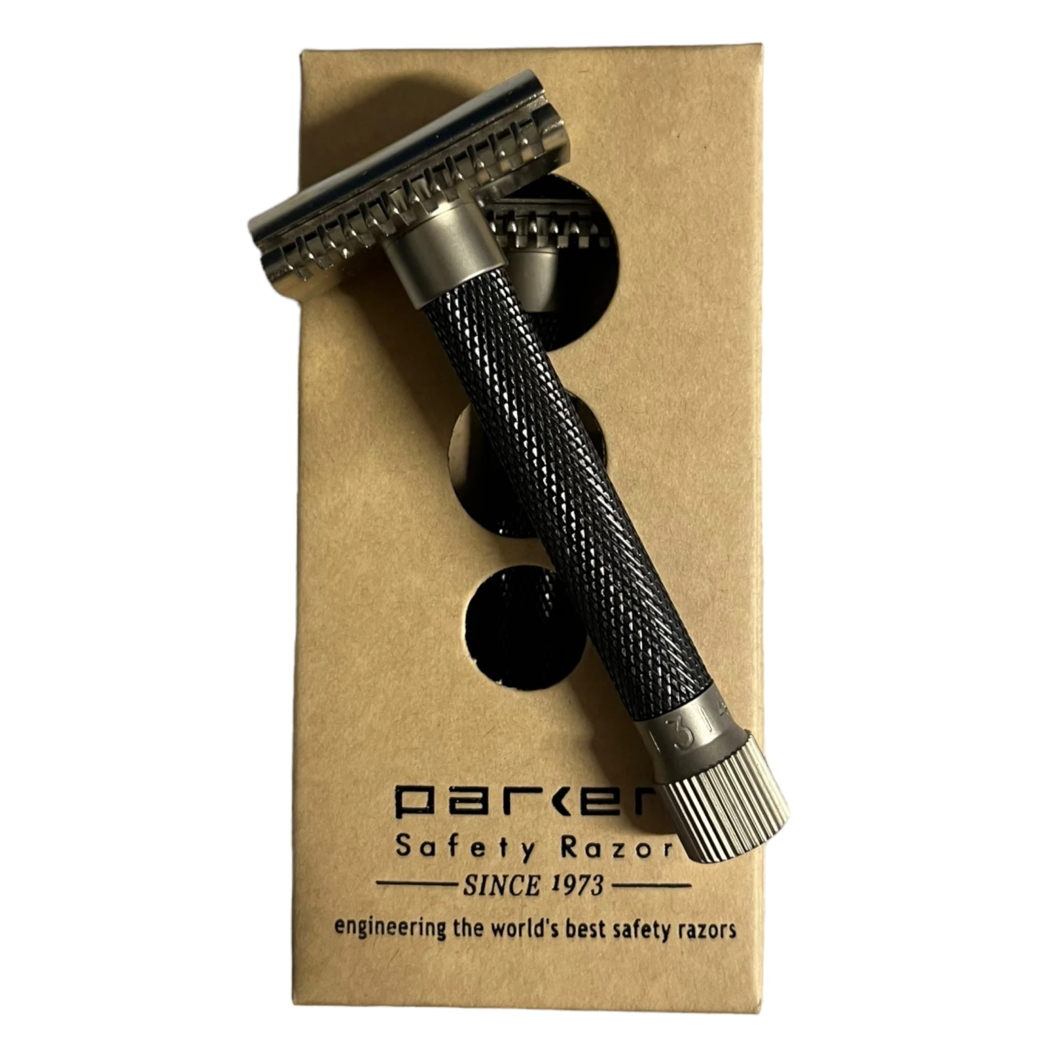 Parker Variant Adjustable Open Comb Safety Razor - Graphite 3 Parker Variant Adjustable Open Comb Safety Razor - Graphite